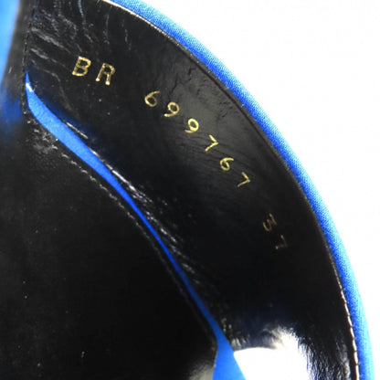 Saint Laurent Paris Mule 699767 Fabric Blue La 16 37