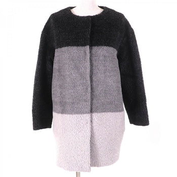 Max Mara Studio Coat 608606730 Alpaca Gray Type 38