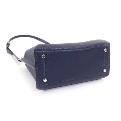 Coach Handbag C8859 Leather Navy Willow Tote 24