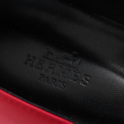 Hermes Pumps 251001Z Leather Rouge Viff Kelly Ballet Flats 37