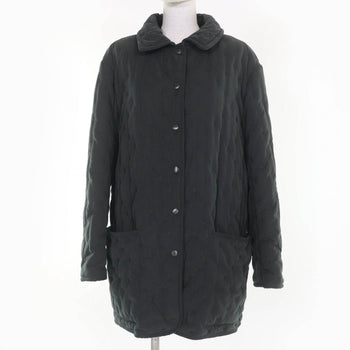 Hermes Coat Polyester Dark Green Type 42