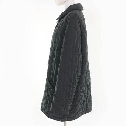 Hermes Coat Polyester Dark Green Type 42