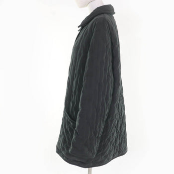 Hermes Coat Polyester Dark Green Type 42