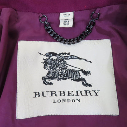 Burberry London Trench Coat Cashmere Bordeauxtype 38