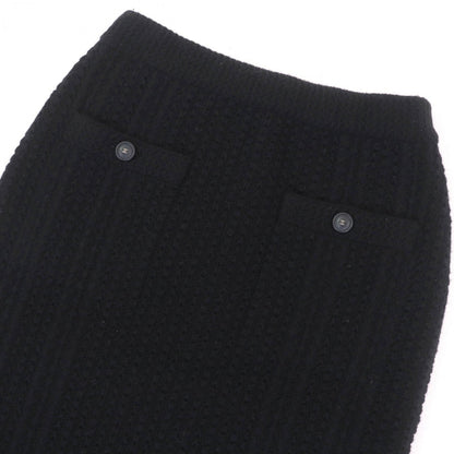 Chanel Tight Skirt 17B P57346K07533 Cashmere Black 36