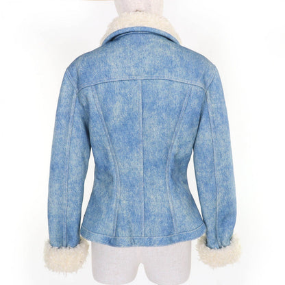 Louis Vuitton Jacket Polyester Blue Type 38
