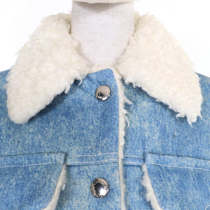 Louis Vuitton Jacket Polyester Blue Type 38