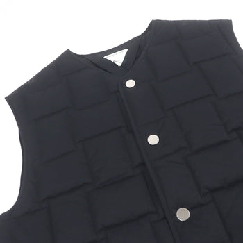 Bottegaveneta Vest 700402 Nylon Black Intrecciato Down Vest Xxl