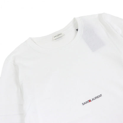 Saint Laurent Paris Short Sleeve T-Shirt 464572 Cotton White Xs