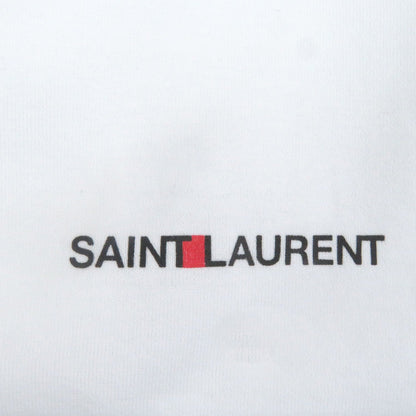 Saint Laurent Paris Short Sleeve T-Shirt 464572 Cotton White Xs