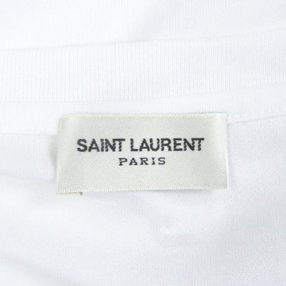 Saint Laurent Paris Short Sleeve T-Shirt 464572 Cotton White Xs