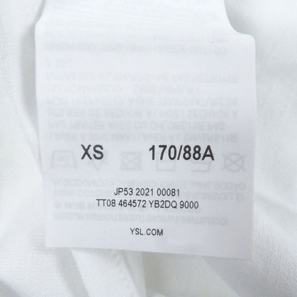 Saint Laurent Paris Short Sleeve T-Shirt 464572 Cotton White Xs