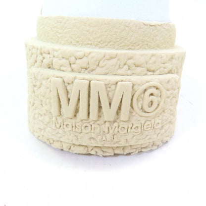 Mm6 Maison Margiela Sneakers S59Ws0189 Leather White Beige Oversized Sole Sneaker 37