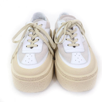 Mm6 Maison Margiela Sneakers S59Ws0189 Leather White Beige Oversized Sole Sneaker 37