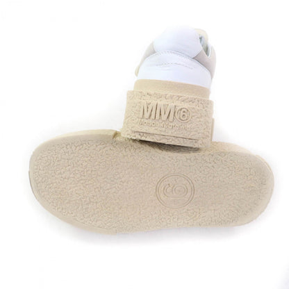 Mm6 Maison Margiela Sneakers S59Ws0189 Leather White Beige Oversized Sole Sneaker 37