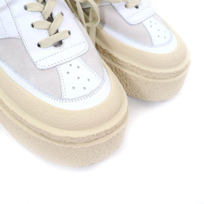 Mm6 Maison Margiela Sneakers S59Ws0189 Leather White Beige Oversized Sole Sneaker 37