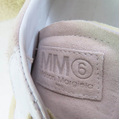 Mm6 Maison Margiela Sneakers S59Ws0189 Leather White Beige Oversized Sole Sneaker 37