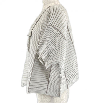 Issey Miyake Cardigan Im31Ko788 Polyester Gray 2