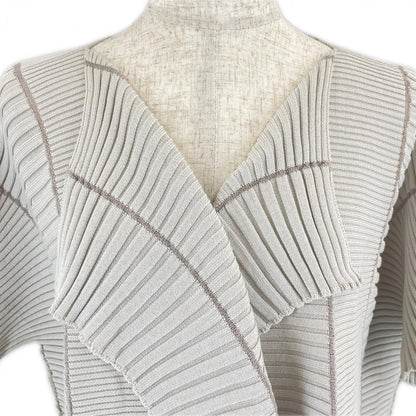 Issey Miyake Cardigan Im31Ko788 Polyester Gray 2