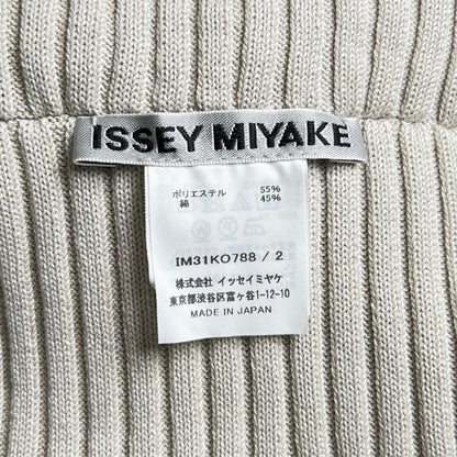 Issey Miyake Cardigan Im31Ko788 Polyester Gray 2