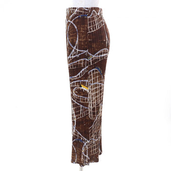 Pleats Please Skirt Pp43-Jg585 Polyester Brown Type 2