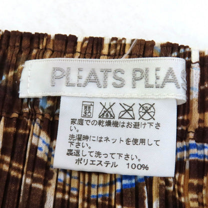Pleats Please Skirt Pp43-Jg585 Polyester Brown Type 2
