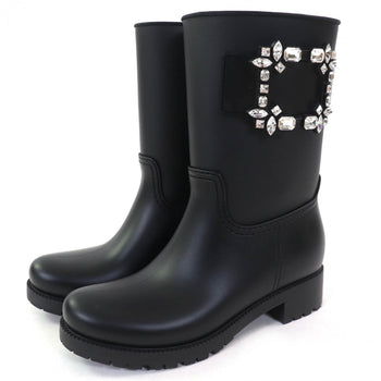 Rogervivier Short Boots Rubber Black Tempet Viv 37
