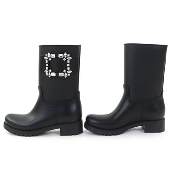 Rogervivier Short Boots Rubber Black Tempet Viv 37