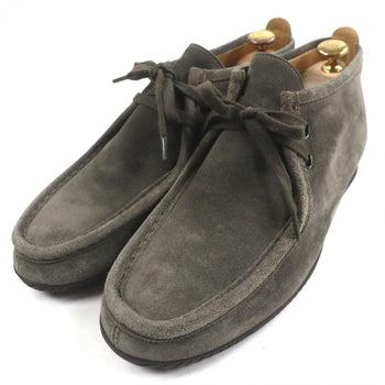 Hermes Ankle Boots Suede Leather Khaki Gray 40