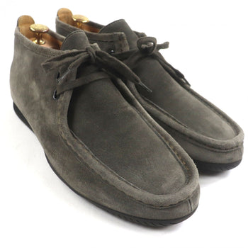 Hermes Ankle Boots Suede Leather Khaki Gray 40