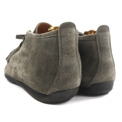 Hermes Ankle Boots Suede Leather Khaki Gray 40