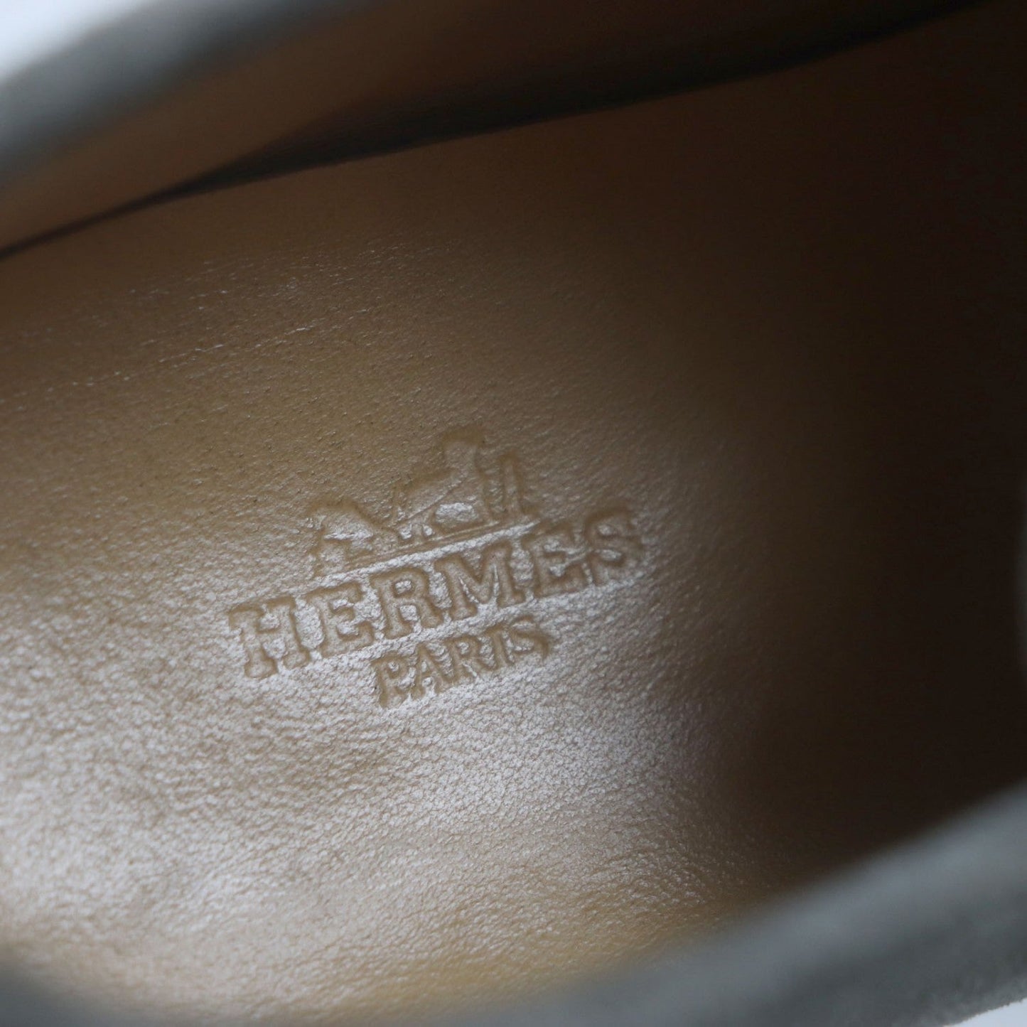 Hermes Ankle Boots Suede Leather Khaki Gray 40