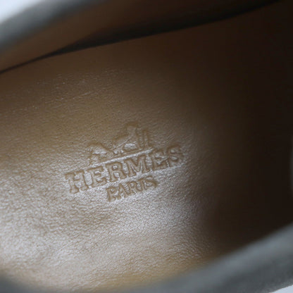 Hermes Ankle Boots Suede Leather Khaki Gray 40