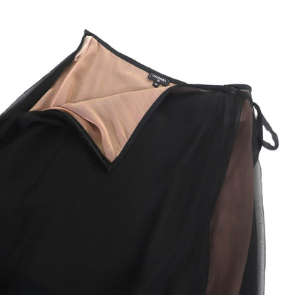 Chanel Skirt P70007 Silk Black 38