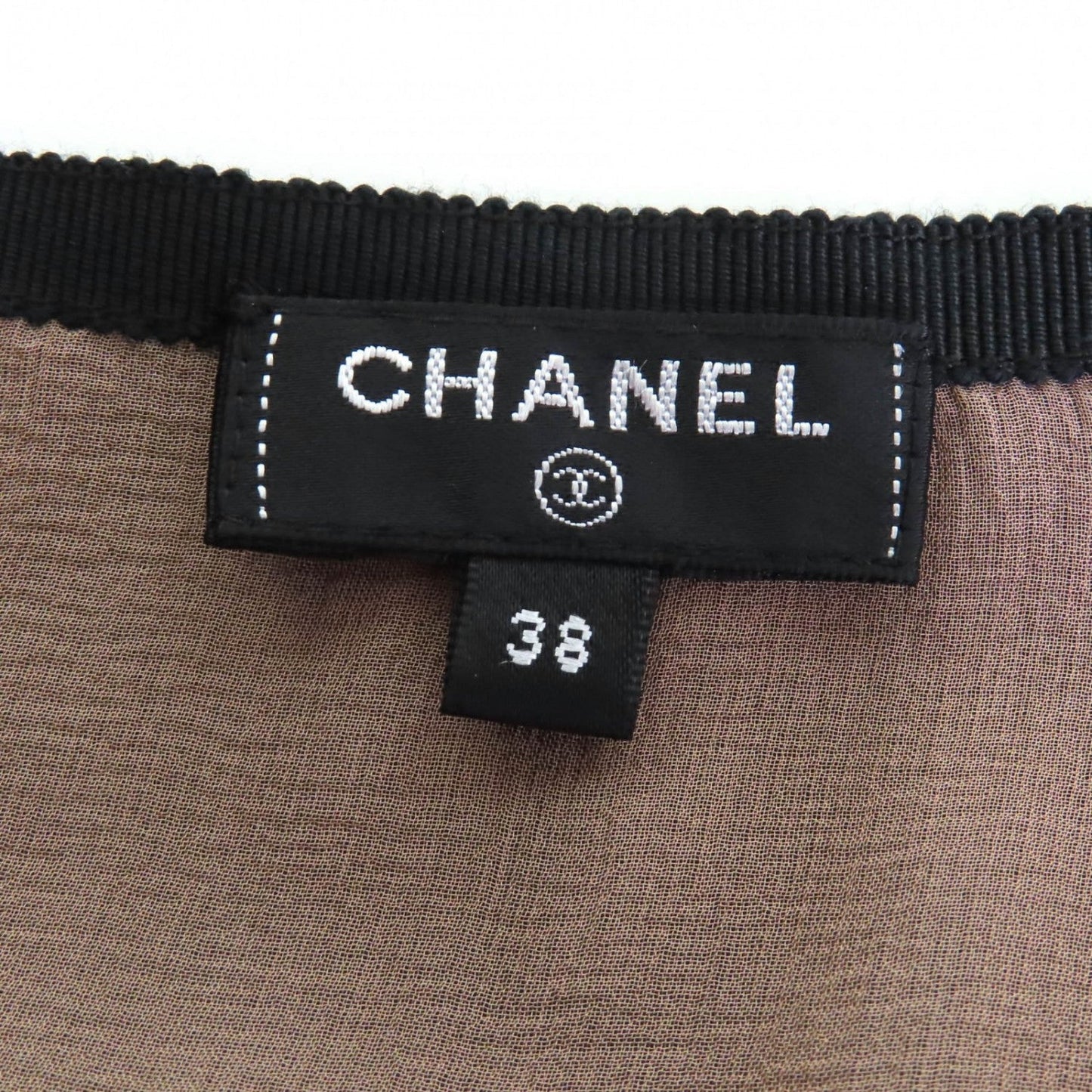 Chanel Skirt P70007 Silk Black 38