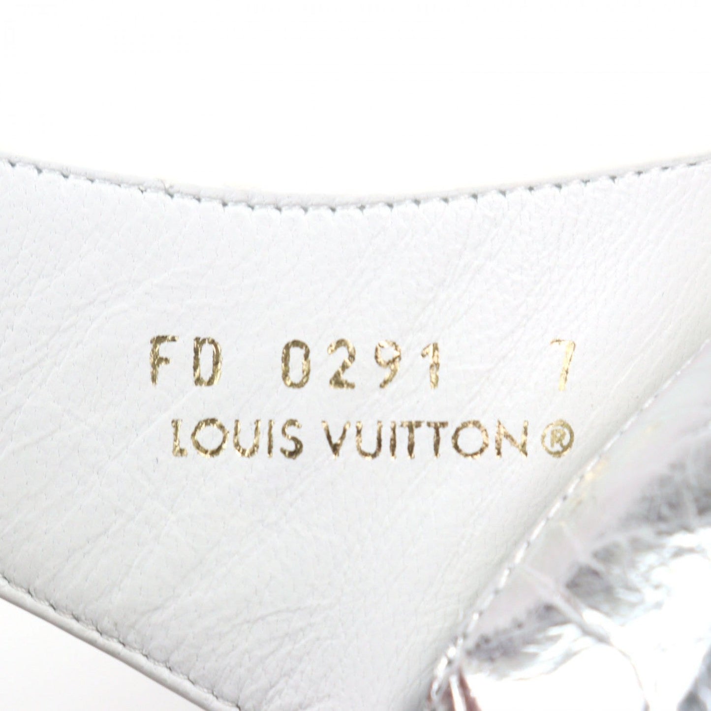 Louis Vuitton Sandals 1A9Inm Leather Silver Lv Easy Line 7