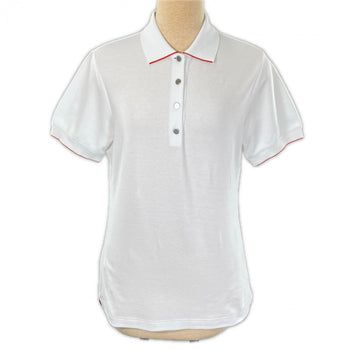Hermes Short Sleeve Polo Shirt Cotton White L