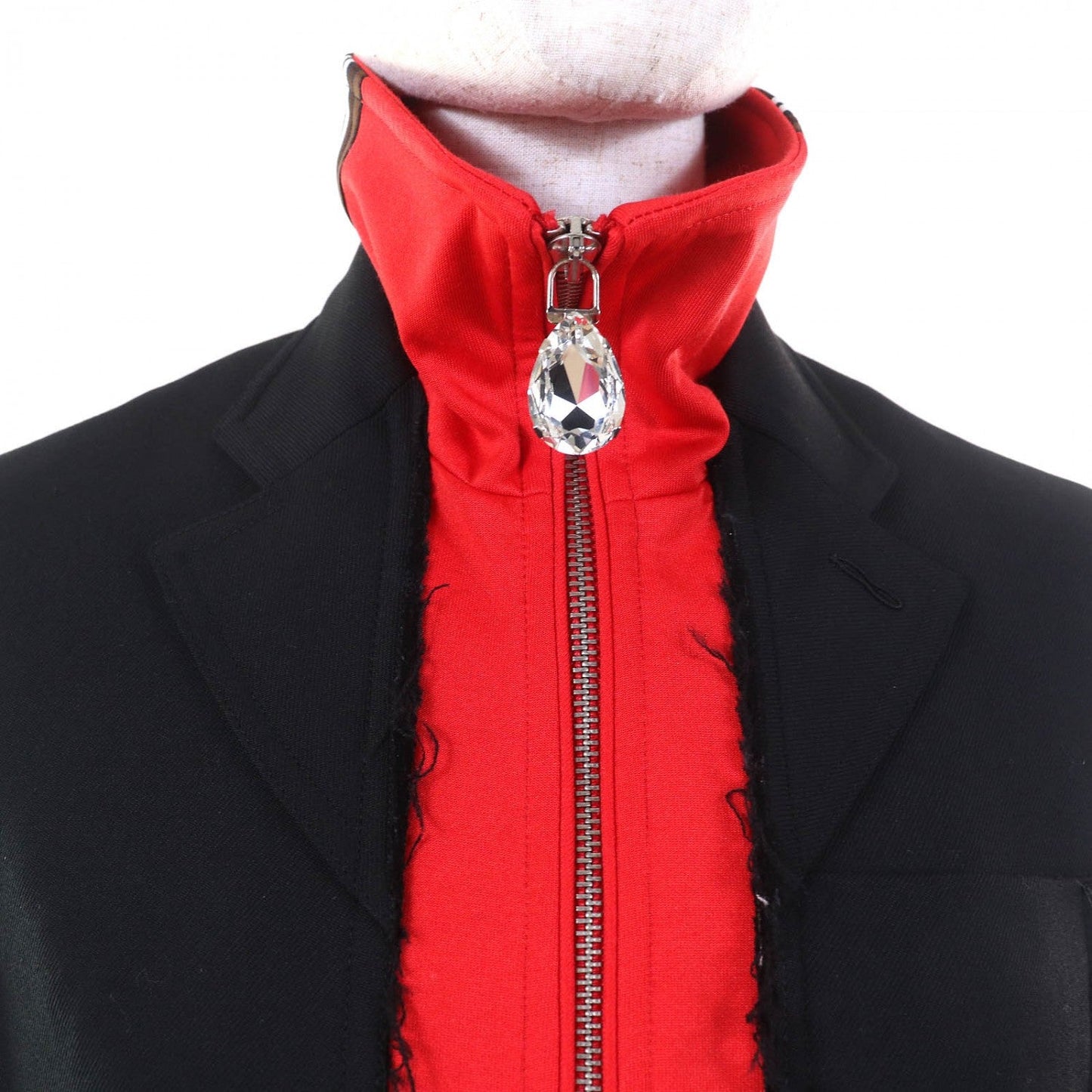 Burberry Track Jacket 4562545 Linen Black Red 38