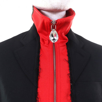 Burberry Track Jacket 4562545 Linen Black Red 38