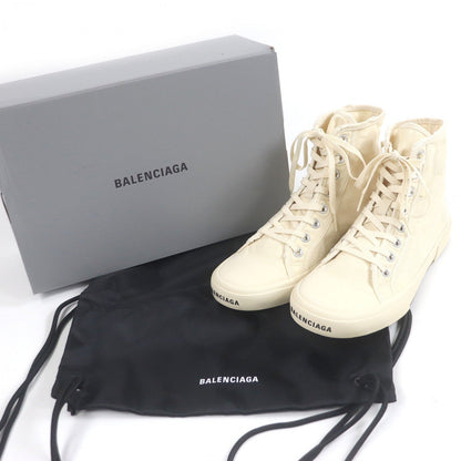 Balenciaga High Cut Sneakers 688752 Canvas Ivory Paris High Top 43