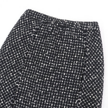 Chanel Tweed Skirt P39620V28543 Wool Black Type 38