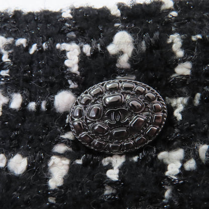 Chanel Tweed Skirt P39620V28543 Wool Black Type 38