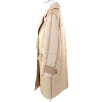Max Mara Coat Silk Beige 38