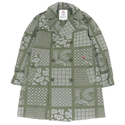 Supreme Coat Cotton Khaki Millitary Trench Coat S