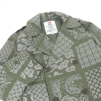 Supreme Coat Cotton Khaki Millitary Trench Coat S