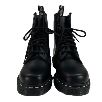 Dr.Martens Boots Leather Black 1460 White Stitch 8 Hole Uk4