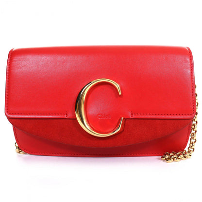 Chloe Shoulder Bag Chc19Ss192A37640 Cowhide Red