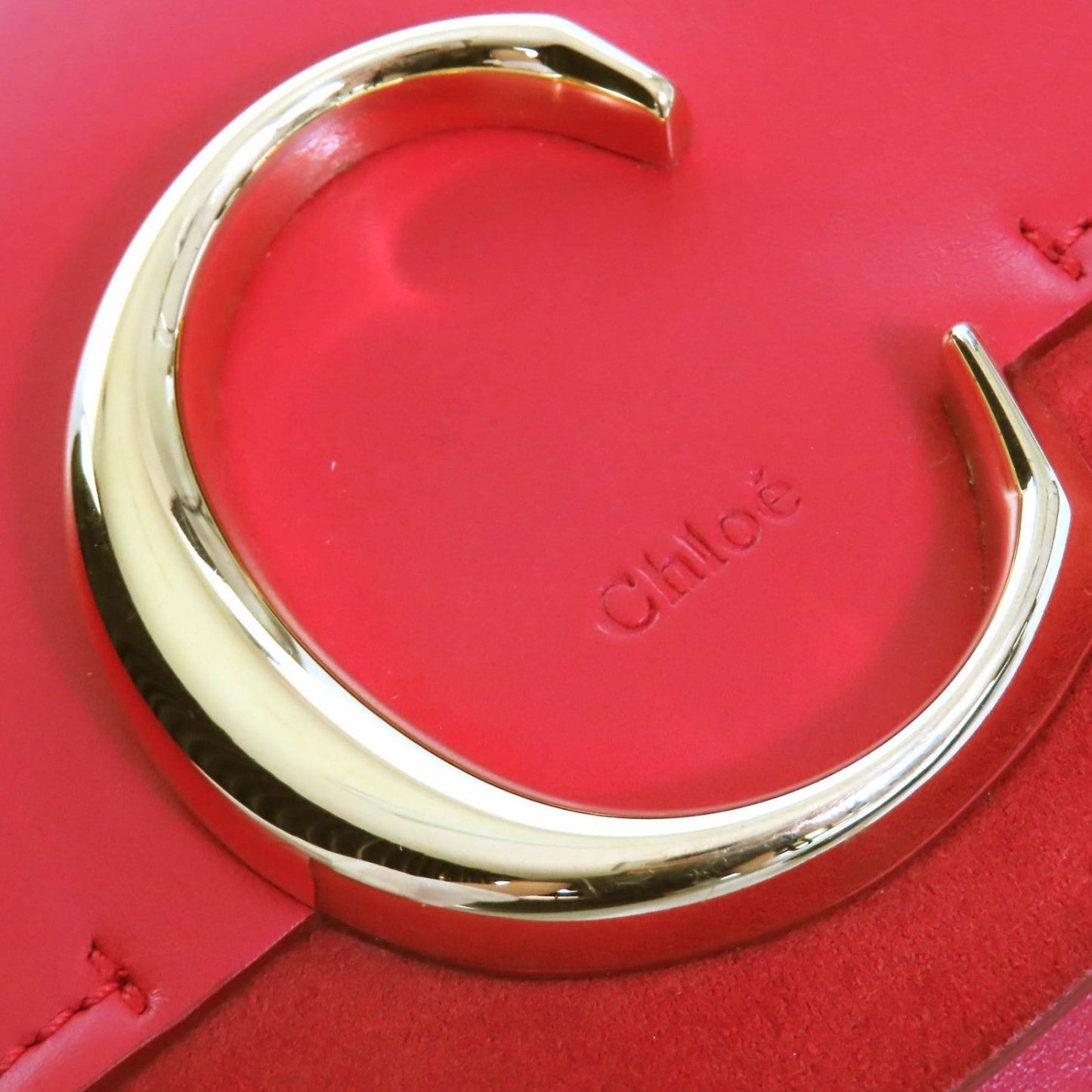 Chloe Shoulder Bag Chc19Ss192A37640 Cowhide Red