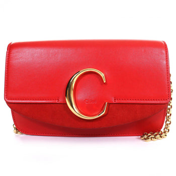 Chloe Shoulder Bag Chc19Ss192A37640 Cowhide Red