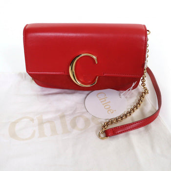 Chloe Shoulder Bag Chc19Ss192A37640 Cowhide Red